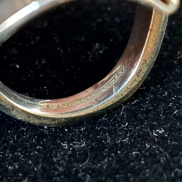 Community Large silver Ring - Picture 10 of 10